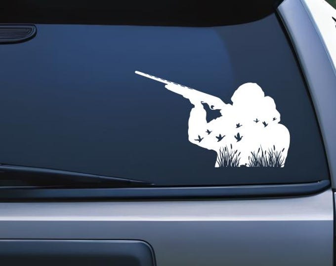 Duck Hunter Silhouette PNG SVG, Flying Ducks, Flying Geese, Shotgun, Duck Hunting