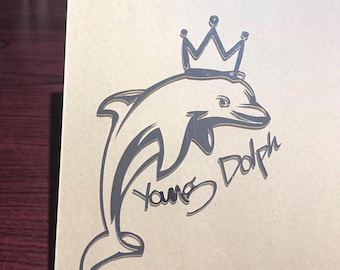 Young Dolph Dolphin & Signature Decal - Etsy