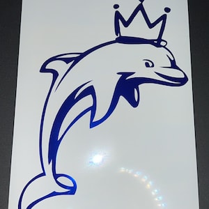 Sticker jeune dauphin personnalisé