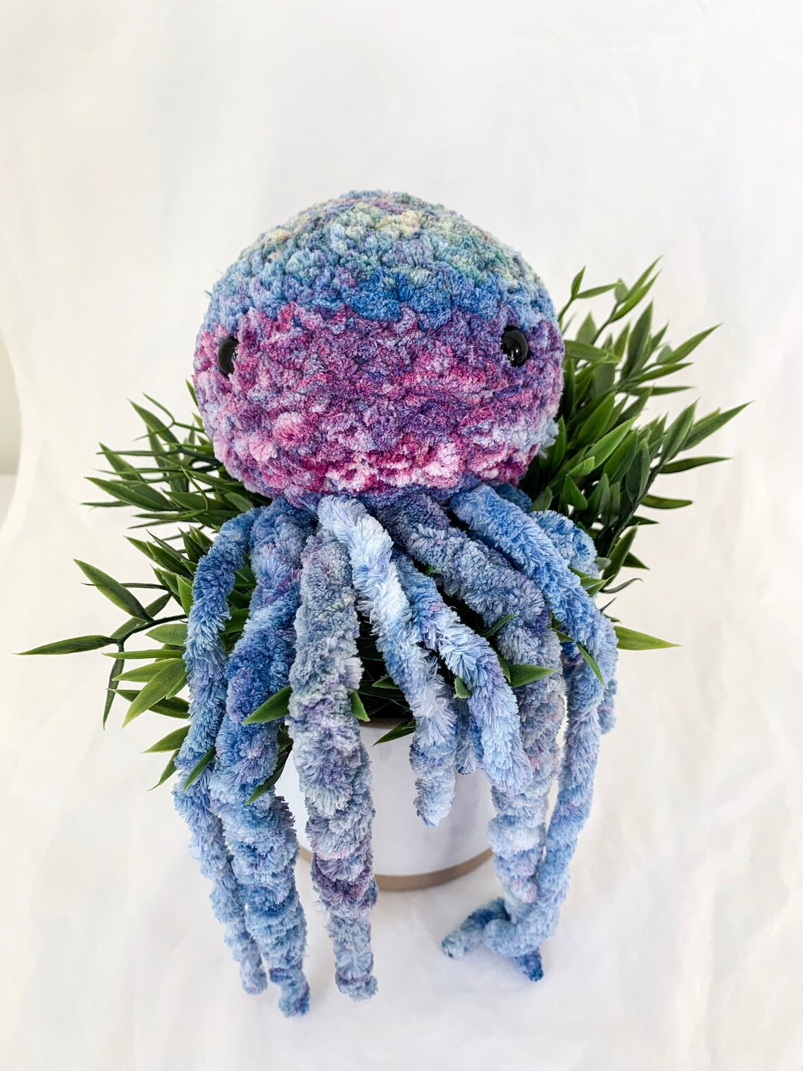 Jellyfish Crochet Soft Plush Etsy