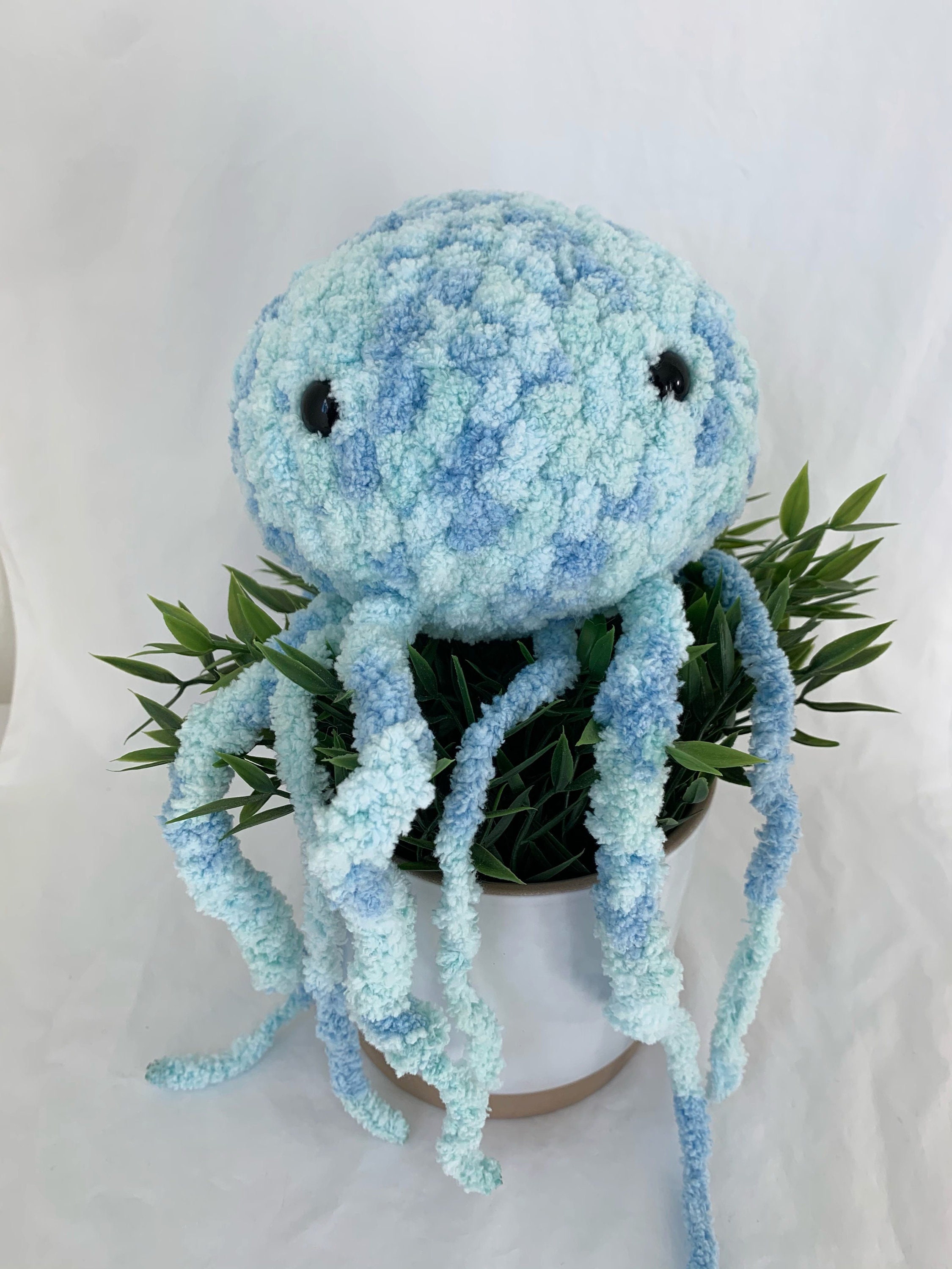 Jellyfish Crochet Soft Plush Etsy