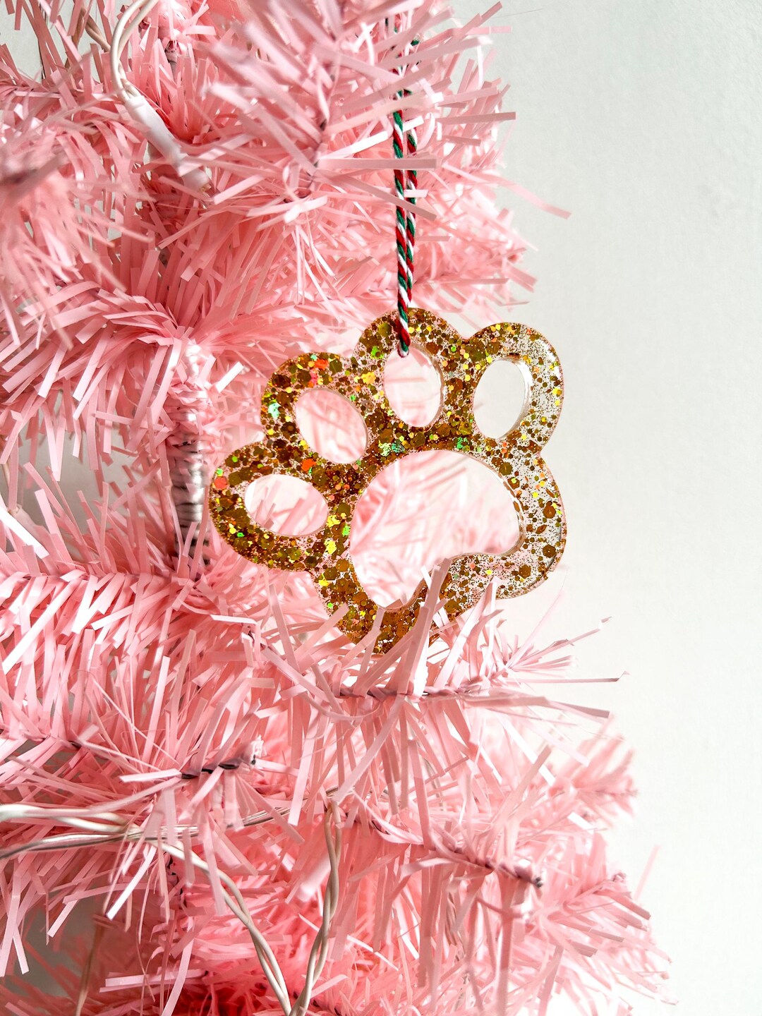 Paw Print Ornament, Dog Christmas Decoration, Gifts for Dog Mums