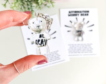 Resin Worry Bear: Positive Affirmation Pocket Hug, Anxiety Relief