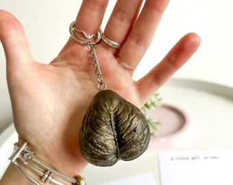 Ball Keyring, Rude Keychain, Adult Keyring, Inappropriate Gift, Couples gift, Anniversary Gift, Ballbag Keychain, Rude Fridge Magnet