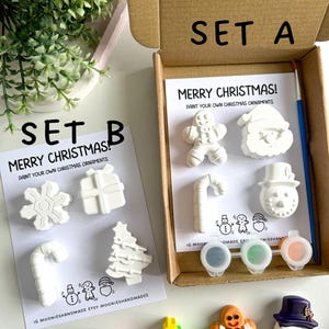 Christmas Paint Your own Kits, Stocking Fillers, Christmas Eve Box Fillers, Christmas Pottery Painting, Christmas Magnets, Christmas Crafts bild 2