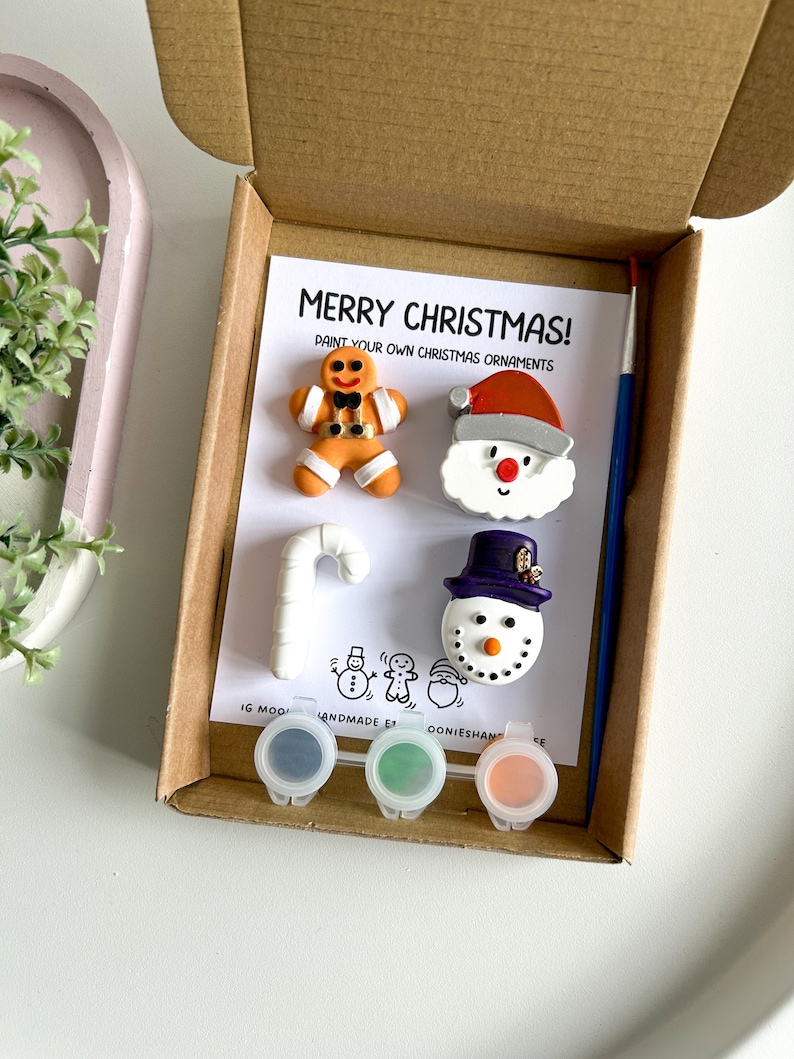 Christmas Paint Your own Kits, Stocking Fillers, Christmas Eve Box Fillers, Christmas Pottery Painting, Christmas Magnets, Christmas Crafts bild 4