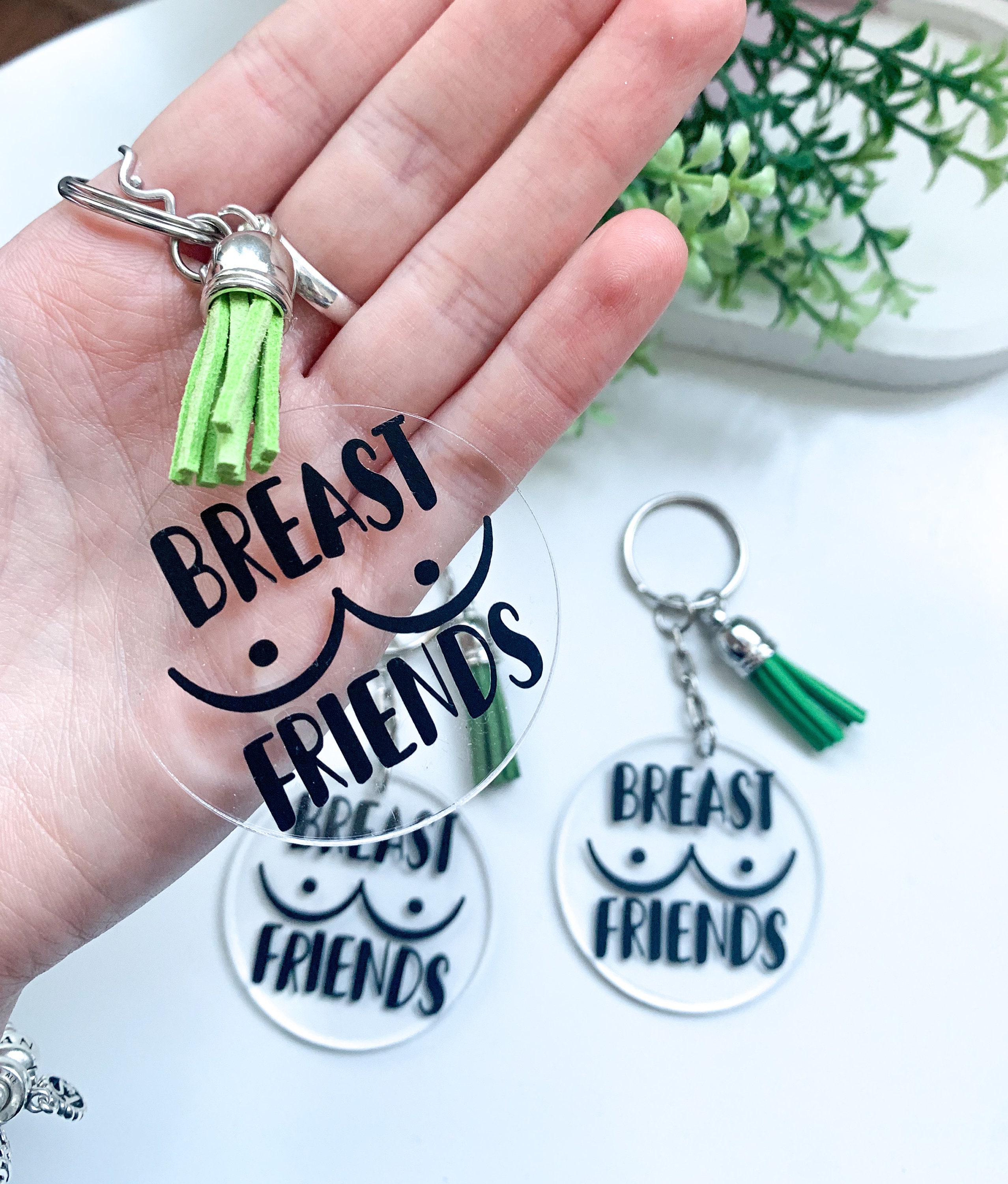 Best Friends Keyring, Breast Friend, Friend Birthday Gift for Her