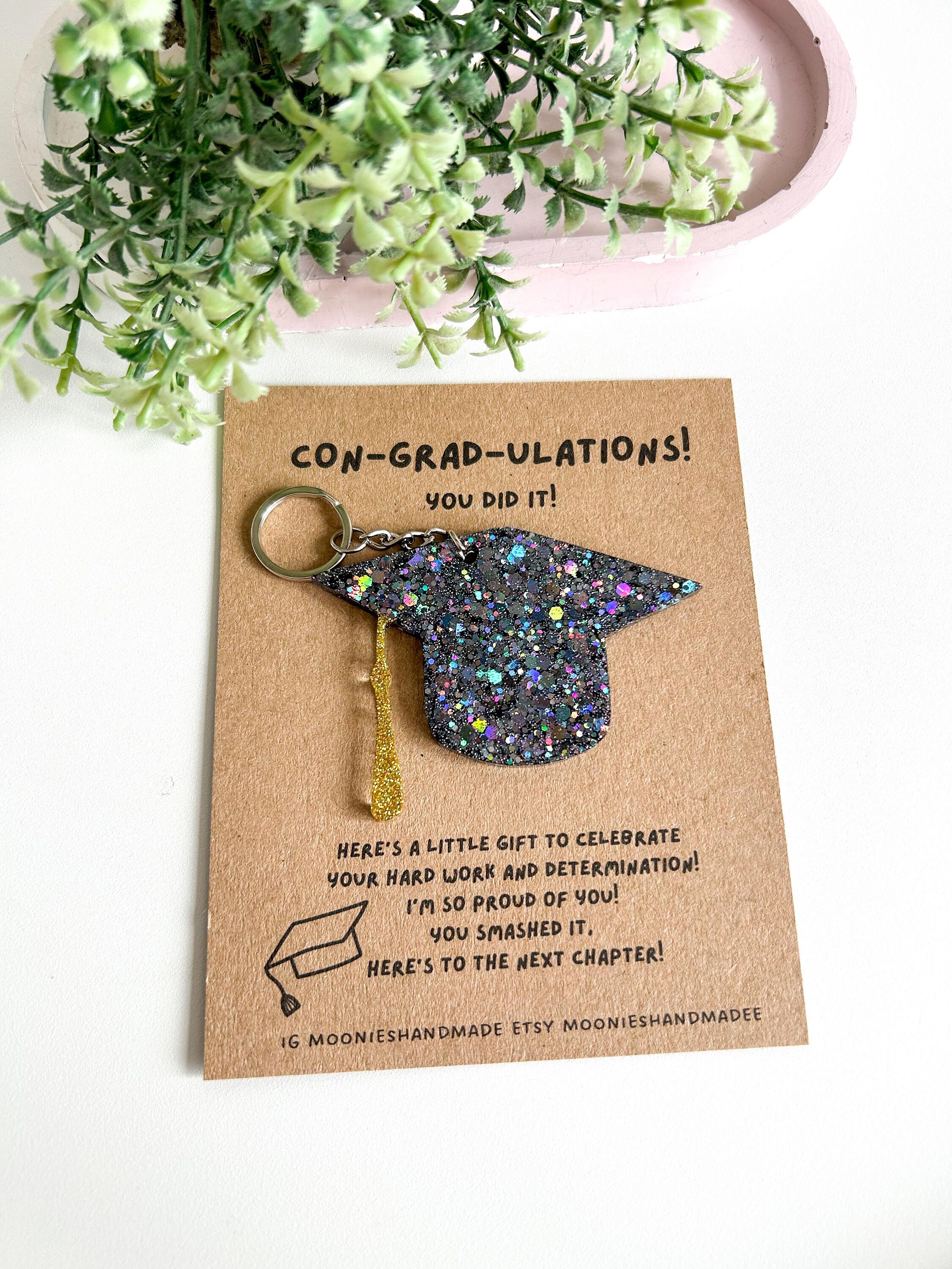 Graduation Gift, Graduation Cap Keychain, End of School Gift ...