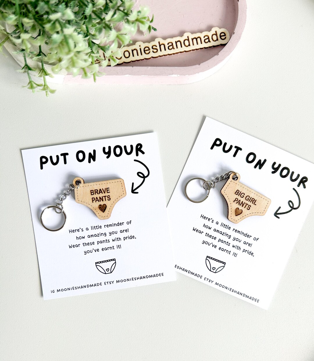 Brave Pant Keyring, Big Girl Pants Keychain, Positive Pant Keyrings ...
