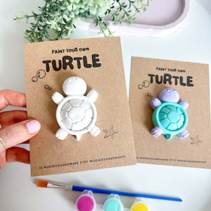 Paint Your Own Turtle, DIY Painting Craft Kit, Creative Activities For Summer, Plaster of Paris Painting Set, Sea Turtle Gifts