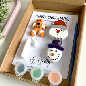 Christmas Paint Your own Kits, Stocking Fillers, Christmas Eve Box Fillers, Christmas Pottery Painting, Christmas Magnets, Christmas Crafts Set A
