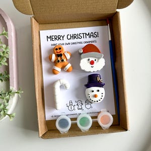 Christmas Paint Your own Kits, Stocking Fillers, Christmas Eve Box Fillers, Christmas Pottery Painting, Christmas Magnets, Christmas Crafts bild 1