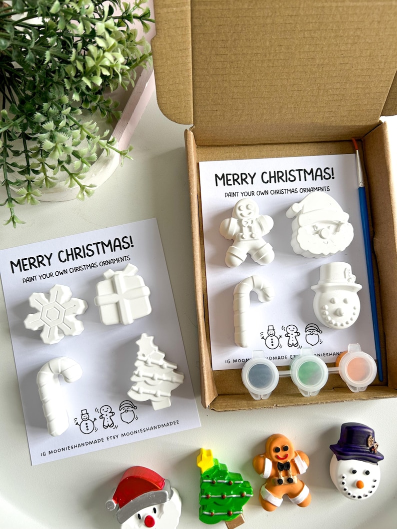Christmas Paint Your Own Kits, Stocking Fillers, Christmas Eve Box