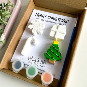Christmas Paint Your own Kits, Stocking Fillers, Christmas Eve Box Fillers, Christmas Pottery Painting, Christmas Magnets, Christmas Crafts Set B