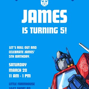 Transformers Cartoon Party Bottle Labels – Cartoon Invites