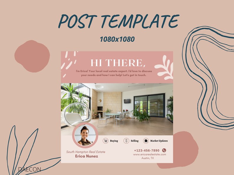 New Real Estate Market Template For INSTAGRAM Agent Introduction 