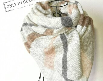 Strickanleitung zum Schal stricken, Strickmuster Deutsche PDF Datei