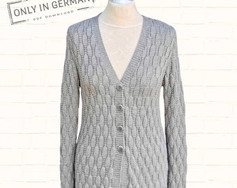 Anleitung Strickjacke, Strickmuster Jacke Thea