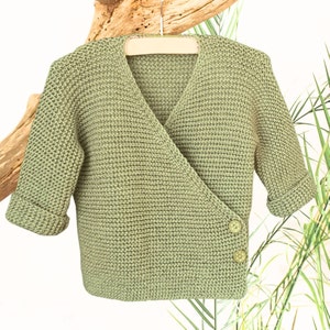 Babyjacke stricken, Wickeljacke, Anleitung, Deutsche Pdf Datei, Strickanleitung Bild 7