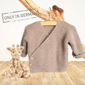 Babyjacke stricken, Wickeljacke, Anleitung, Deutsche Pdf Datei, Strickanleitung