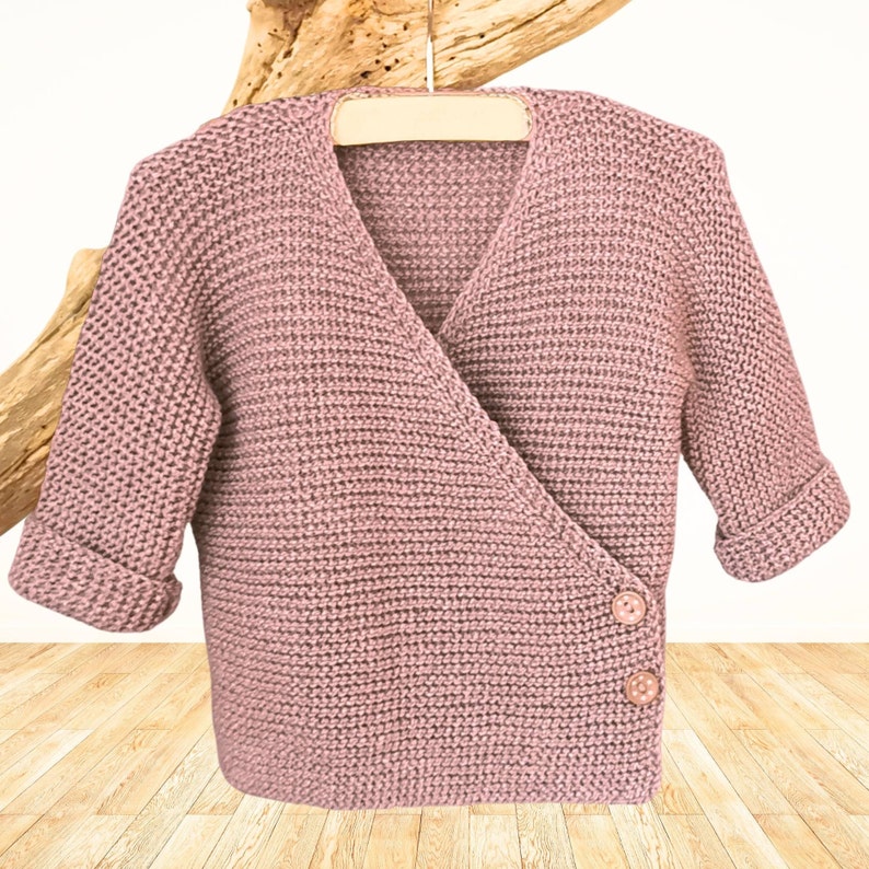 Babyjacke stricken, Wickeljacke, Anleitung, Deutsche Pdf Datei, Strickanleitung Bild 9