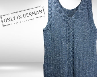 Anleitung für ein Top, Strickanleitung Sommerpulli