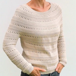 Anleitung Pullover mit Rundpasse, Strickanleitung, Strickmuster