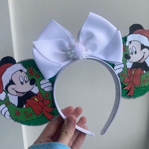 Disney Weihnachten Santa Mickey Maus Kranz Ohren
