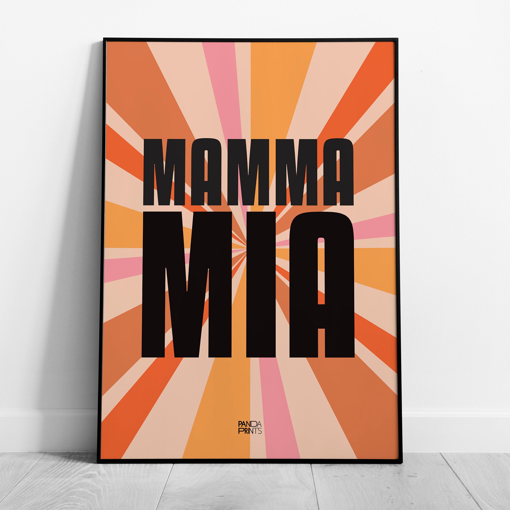 Abba Mamma Mia Lyrics Print A1 A2 A3 A4 A5 Unframed | Etsy