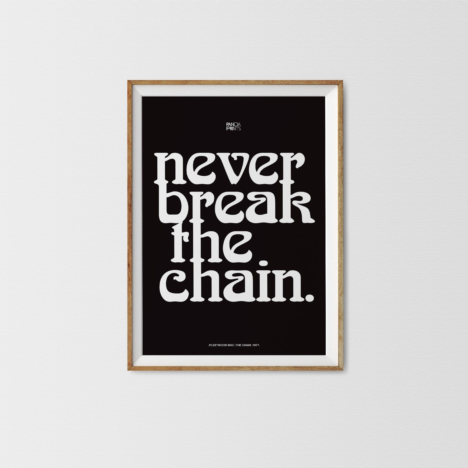 Fleetwood Mac The Chain Lyrics Print A1 A2 A3 A4 A5 Etsy
