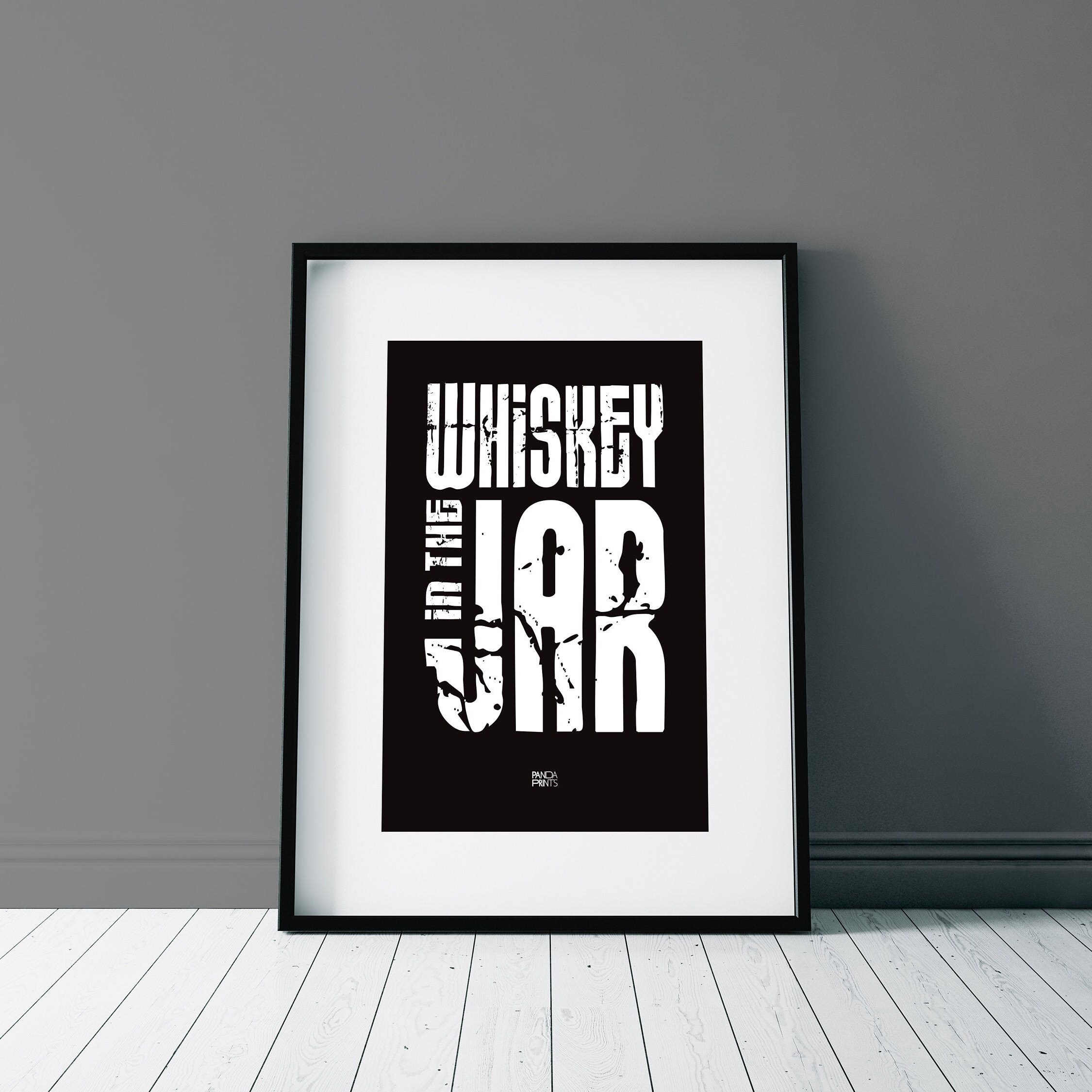 Thin Lizzy Whiskey In The Jar Lyrics Print A1 A2 A3 A4 A5 Etsy