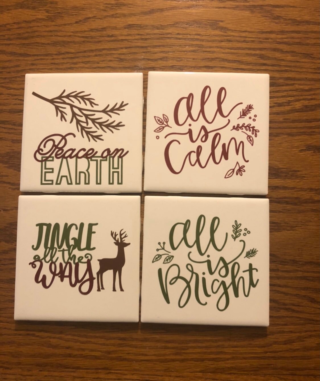 Christmas Coasters 1 Etsy