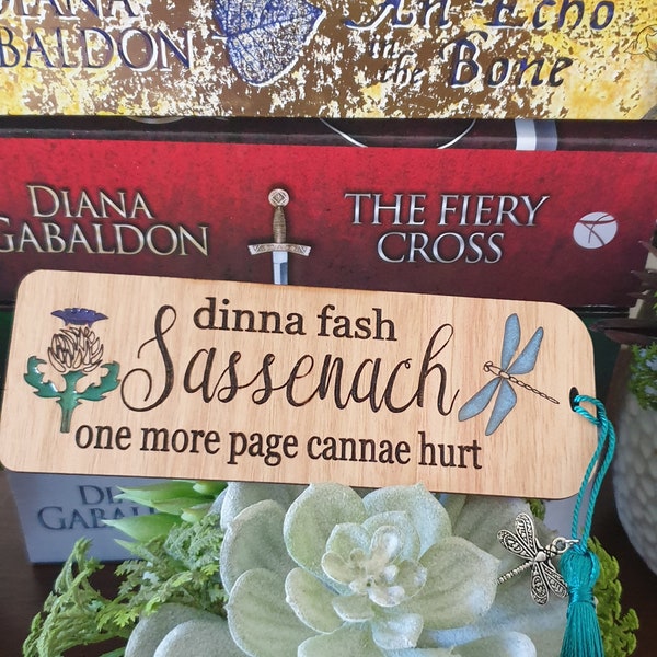 Dinna Fash Sassenach Outlander Inspired Bookmark