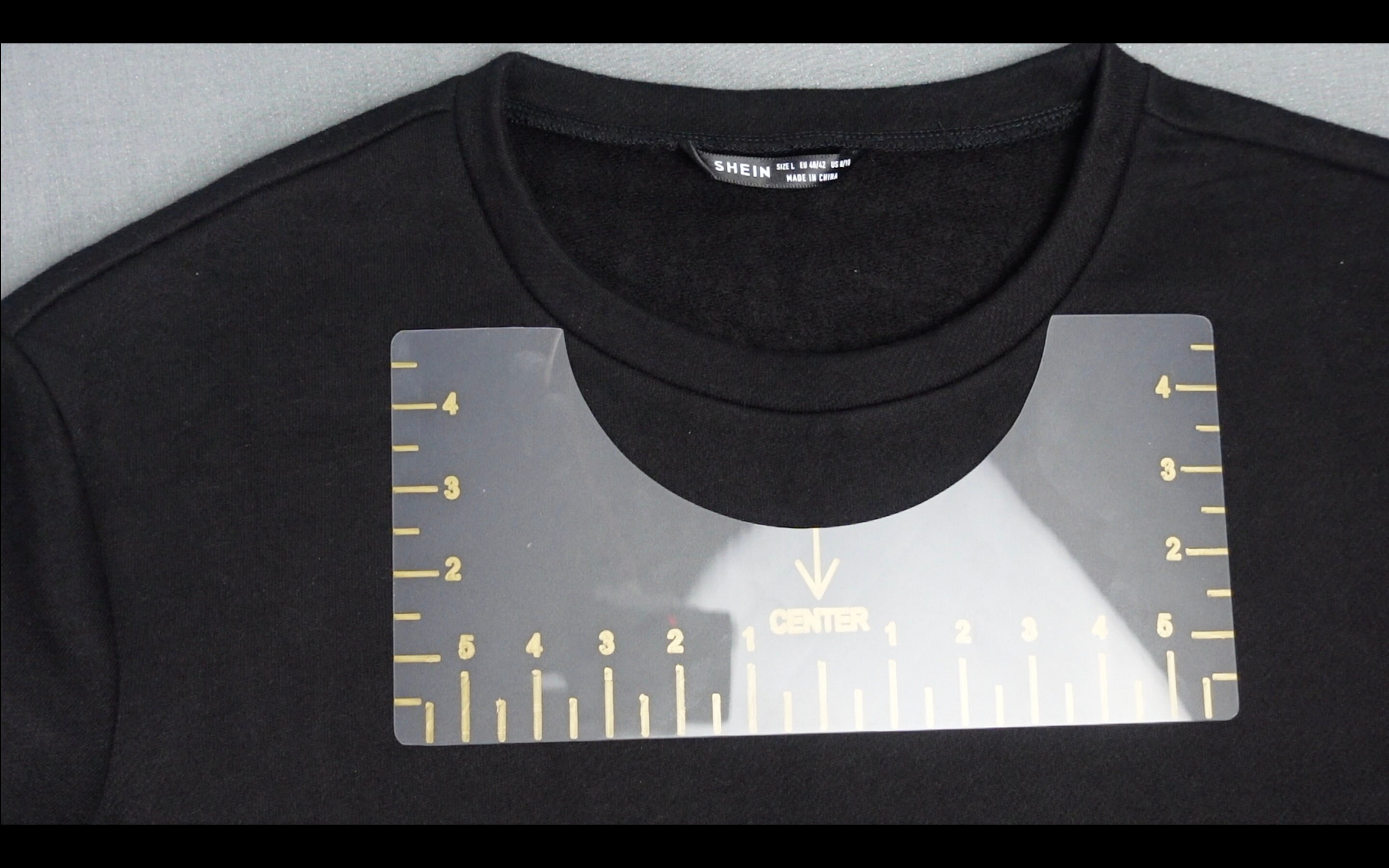 tshirt printing ruler