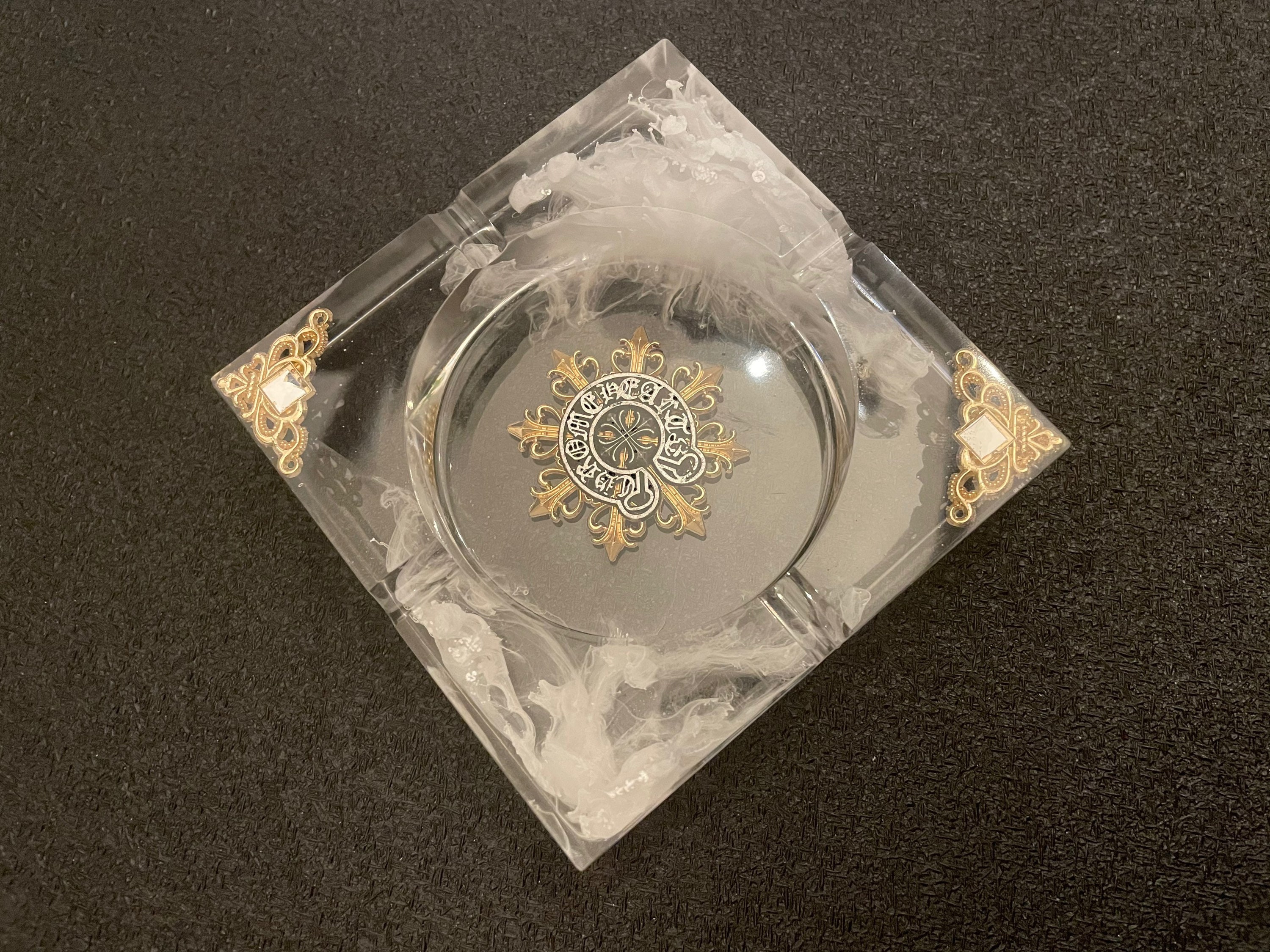 Handmade Chrome Hearts Resin Ashtray Etsy
