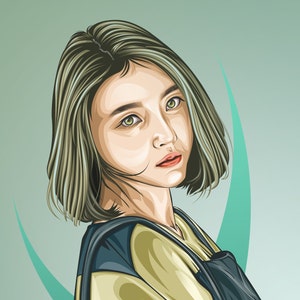 Custom Personalized Cartoon, Vector Portrait Illustration, Digital Portrait, Gift Birthday Portrait, Anniversary Gift Portrait, Self Gift,