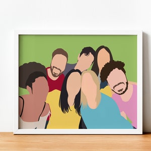 Retrato simple personalizado a partir de una foto, retrato minimalista de pareja, retrato familiar simple, retrato digital, retrato grupal, caricatura simple