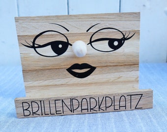 Brillenhalter Brillengarage Brillenständer aus Holz