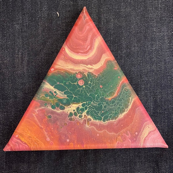 Pink Fluorescent Triangle