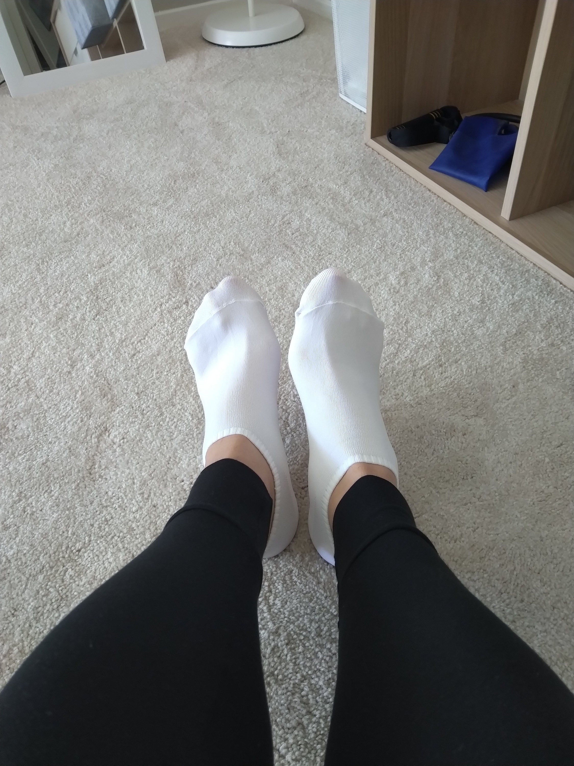 Used white cotton ankle socks Etsy