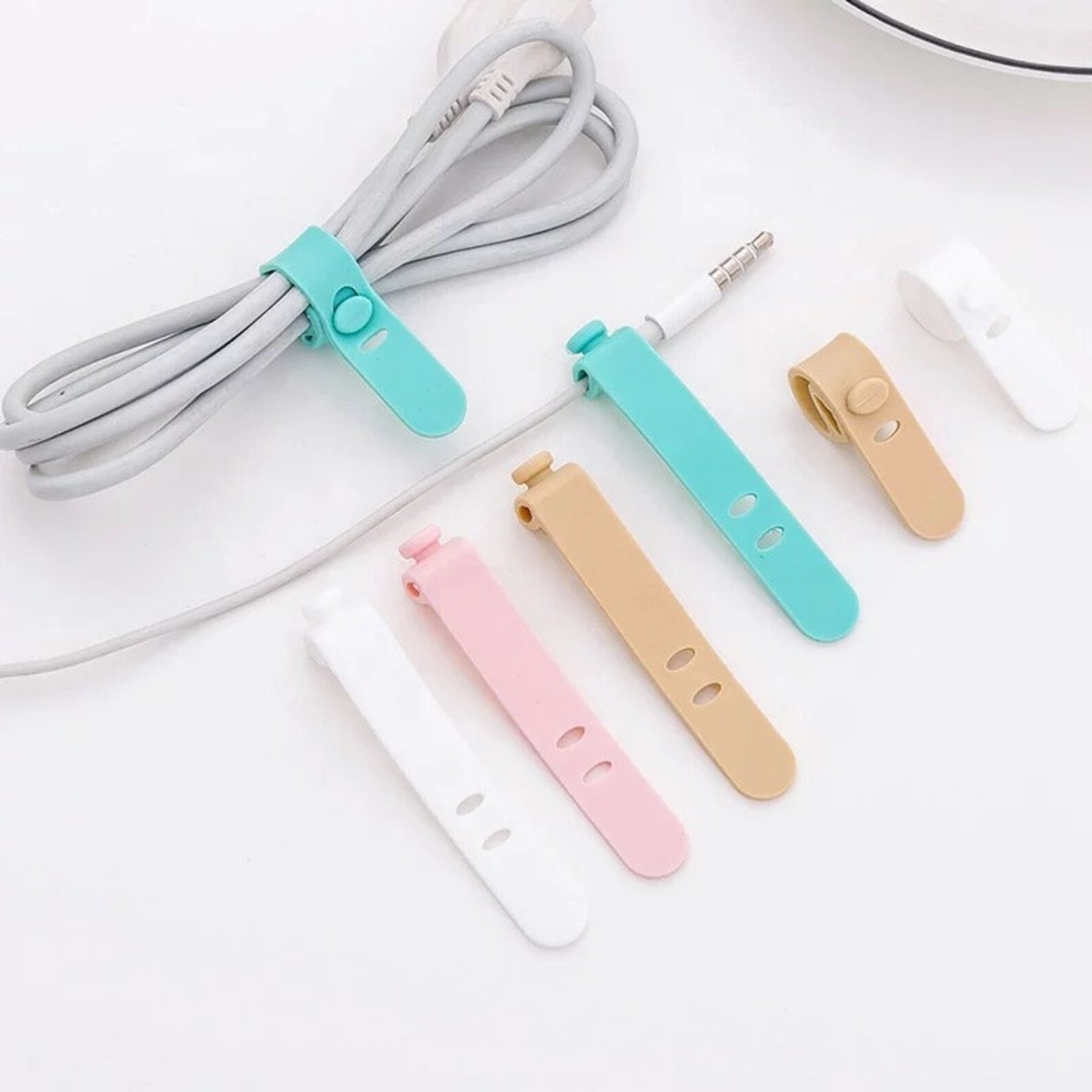 Cable organiser 4 pcs/ Phone Storage desk Earphone Tidy Etsy