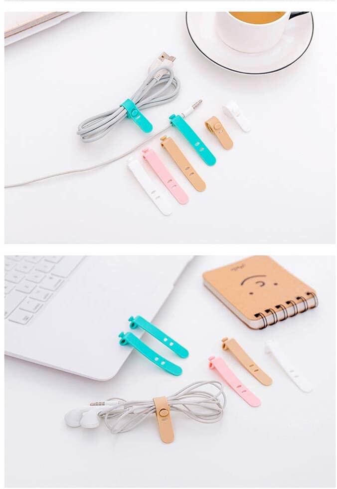 Cable organiser 4 pcs/ Phone Storage desk Earphone Tidy Etsy