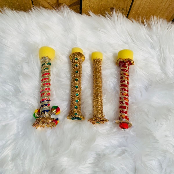 Mehndi applicator sticks, Mehndi decor, Mehndi thaal, Haldi thaal