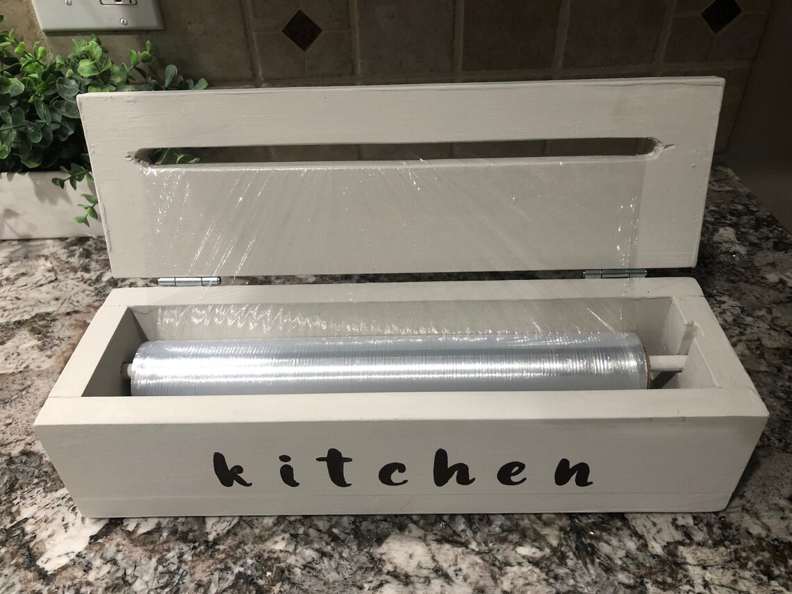 Kitchen Decor Saran Wrap Box Etsy