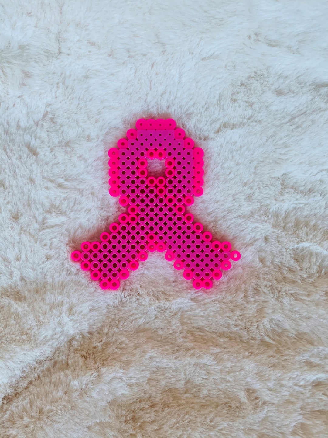 Breast Cancer Ribbon Perler - Etsy Australia