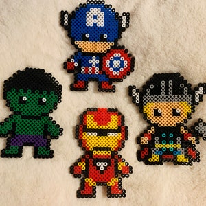 Paquete Iron Man - Hama Beads Midi 5mm Avengers Pixel Perler