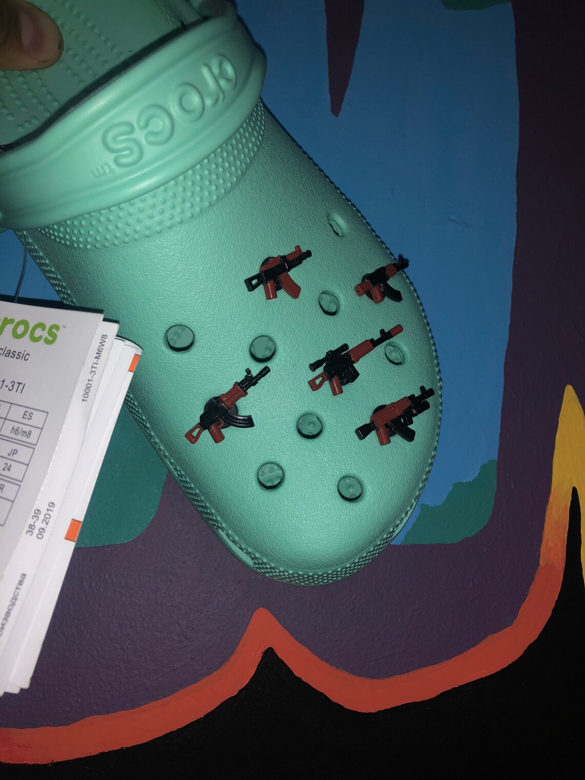 Gun Pieces for Crocs Etsy