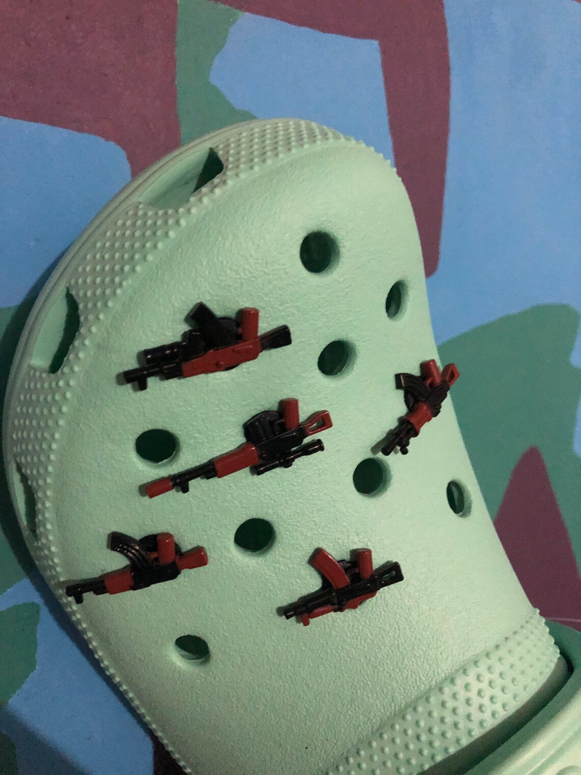 Gun Pieces for Crocs Etsy