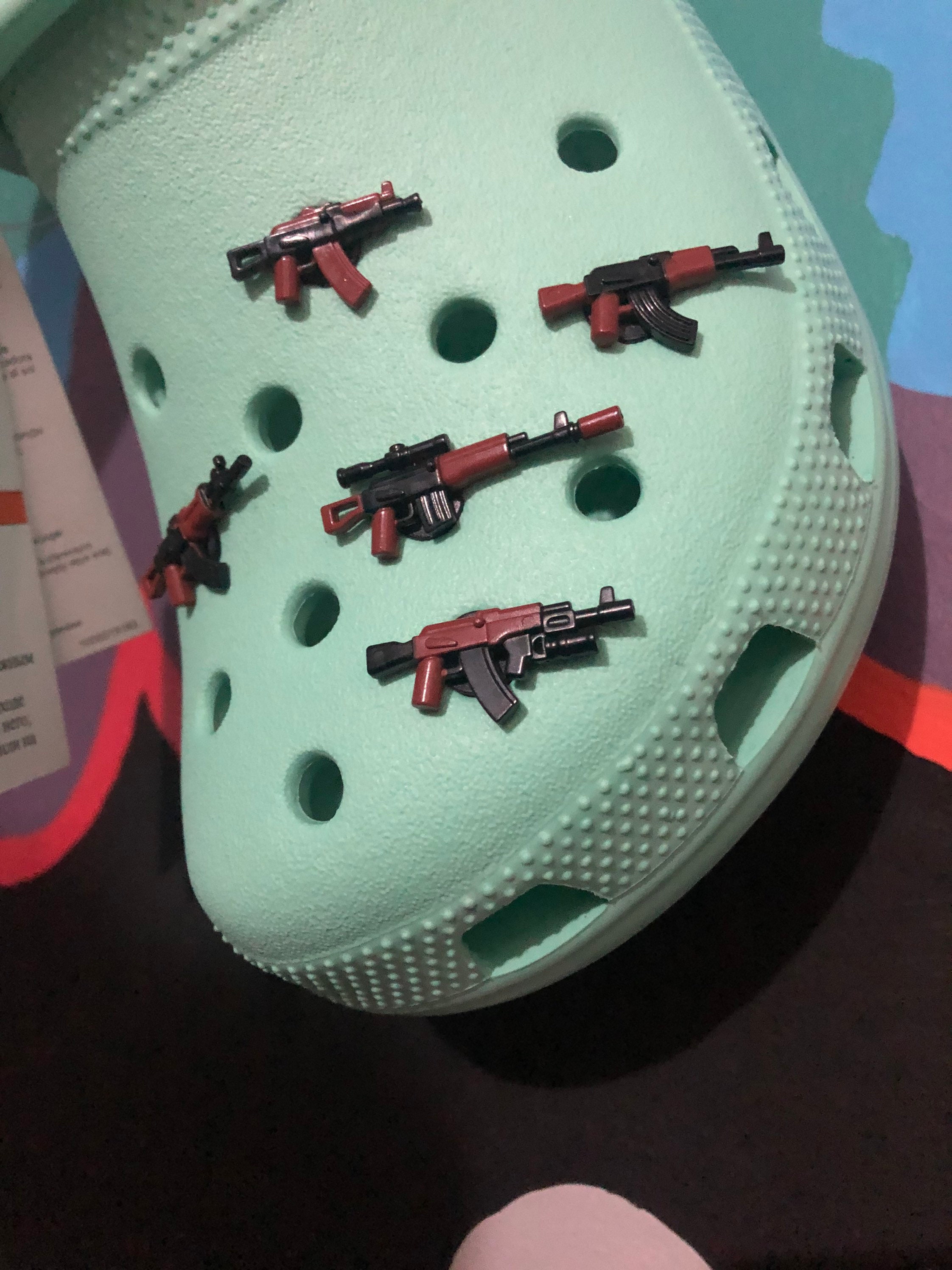 Gun Pieces for Crocs Etsy