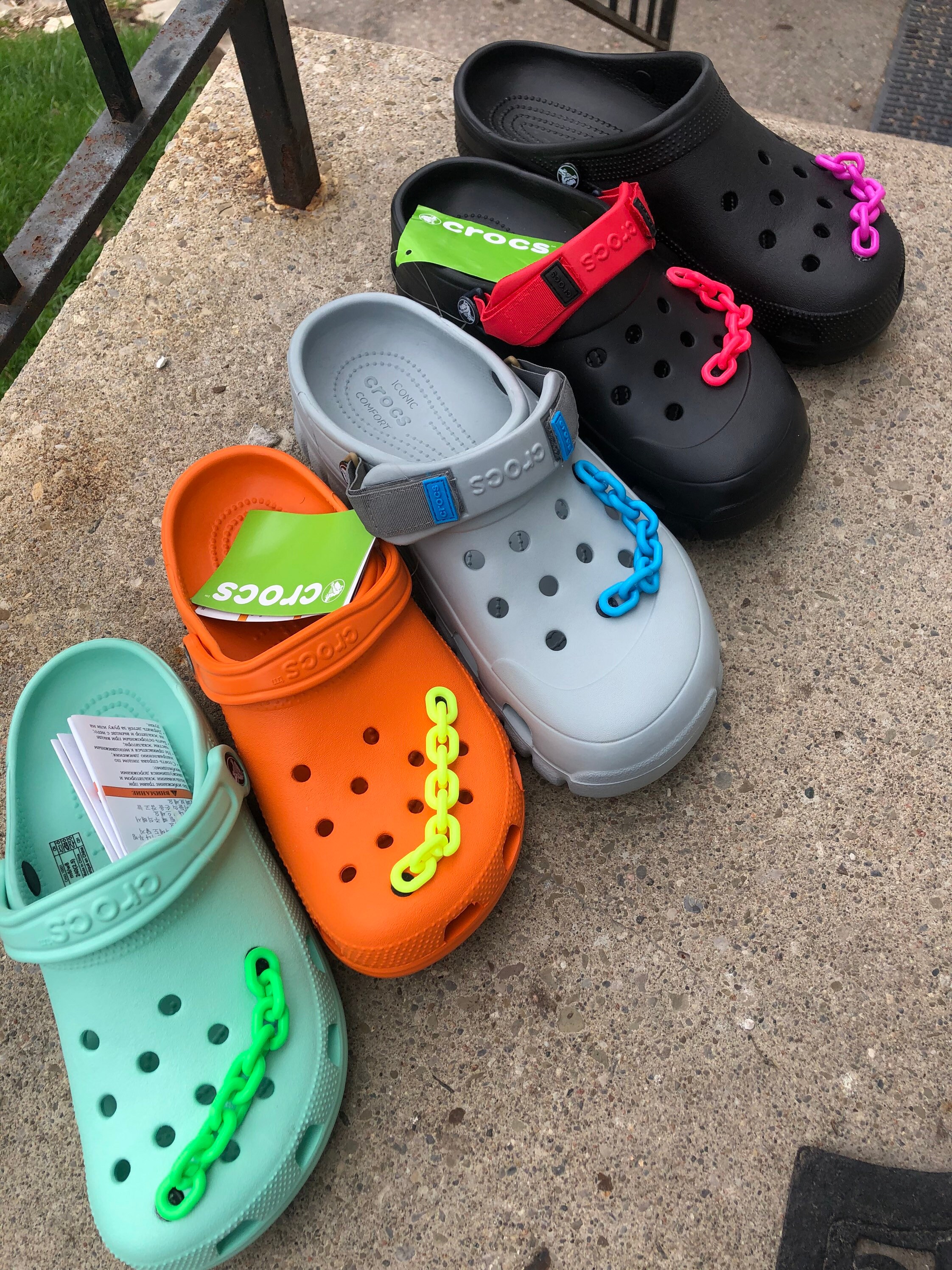 Quality colourful chains for crocs Etsy